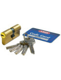 Cilindro Seguridad Latonado Mate 30x30 ABUS