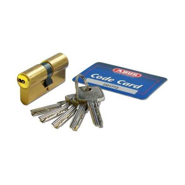 Cilindro Seguridad Latonado Mate 30x50 ABUS