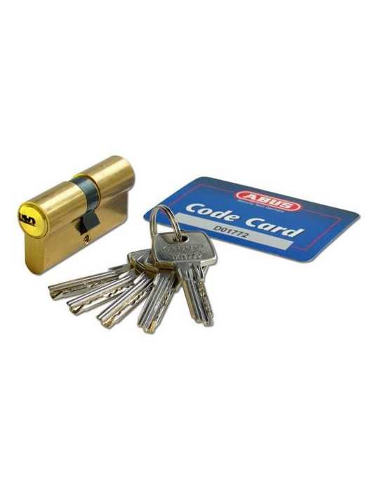 Cilindro Seguridad Latonado Mate 40x40 ABUS
