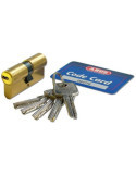 Cilindro Seguridad Latonado Mate 40x40 ABUS