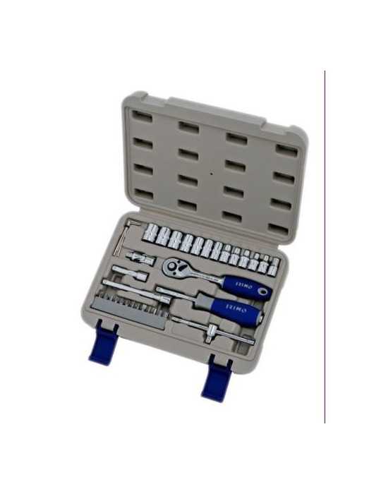 Juego Vasos y Puntas 1/4" (35 piezas) 109-35-4 BAHCO