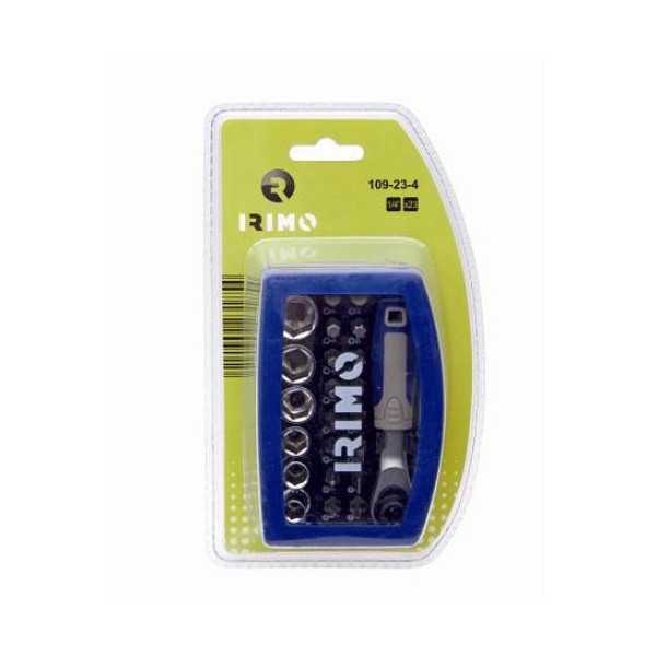 Juego Vasos y Puntas con Carraca 1/4" (23 piezas) BAHCO