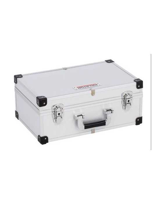Maletín de Aluminio para 60 CD Plata KRT640260S POWERPLUS