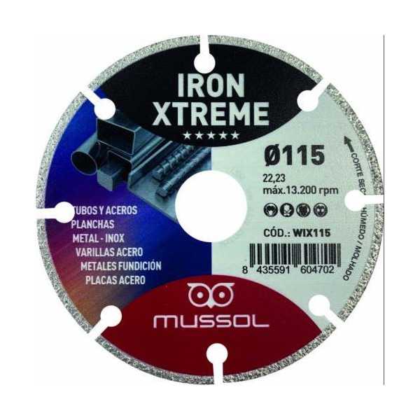 Disco de Diamante Iron Xtrem 115mm MUSSOL