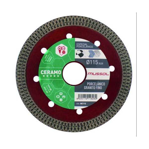 Disco de Diamante Ceramo 115mm WC115 MUSSOL