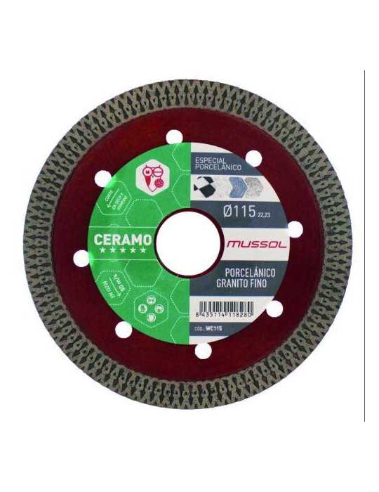 Disco de Diamante Ceramo 115mm WC115 MUSSOL