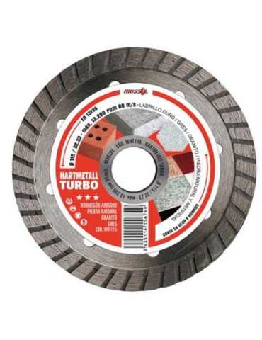 Disco de Diamante Hartmetal Turbo 230mm WHT230 MUSSOL