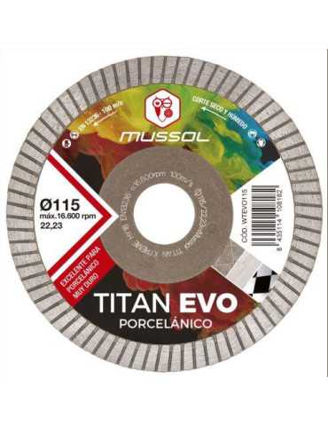Disco de Diamante Titan Evo 115mm WTEVO115 MUSSOL