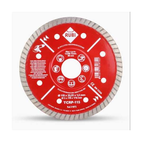Disco Diamante Porcelana Extrafino 115mm 31972 RUBI