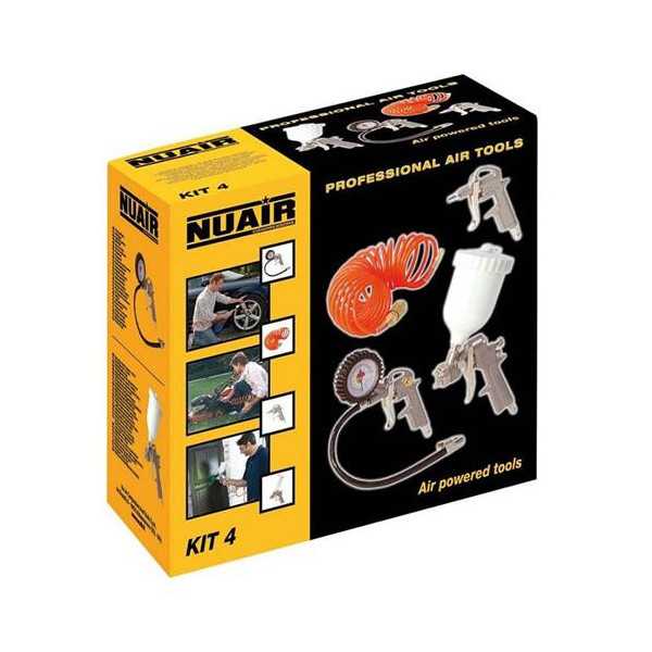 Kit Pistolas Pintar 4 Piezas Nuair AIRUM