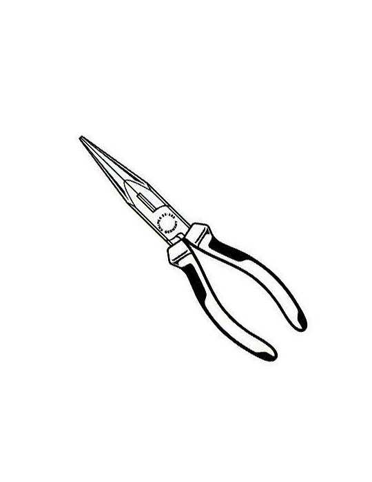 Alicate de Boca Recta para Televisión 2615-200 KNIPEX