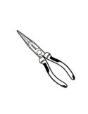 Alicate de Boca Recta para Televisión 2615-200 KNIPEX