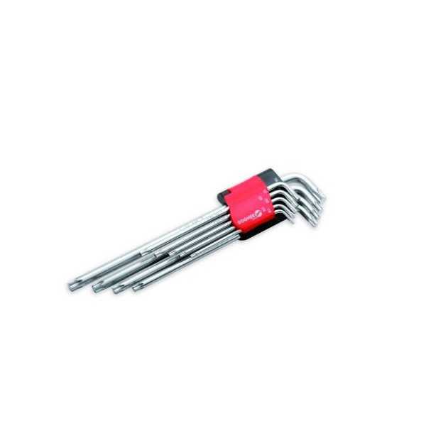Juego de 9 Llaves Torx Larga Macho T10-T50 608-009 DOGHER