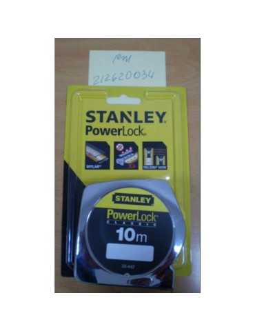 Flexómetro Powerlok 10 metros con Freno 033442 STANLEY