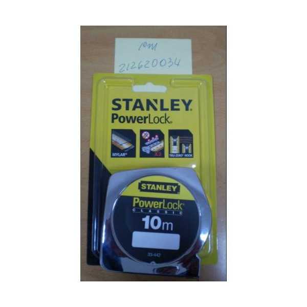 Flexómetro Powerlok 10 metros con Freno 033442 STANLEY