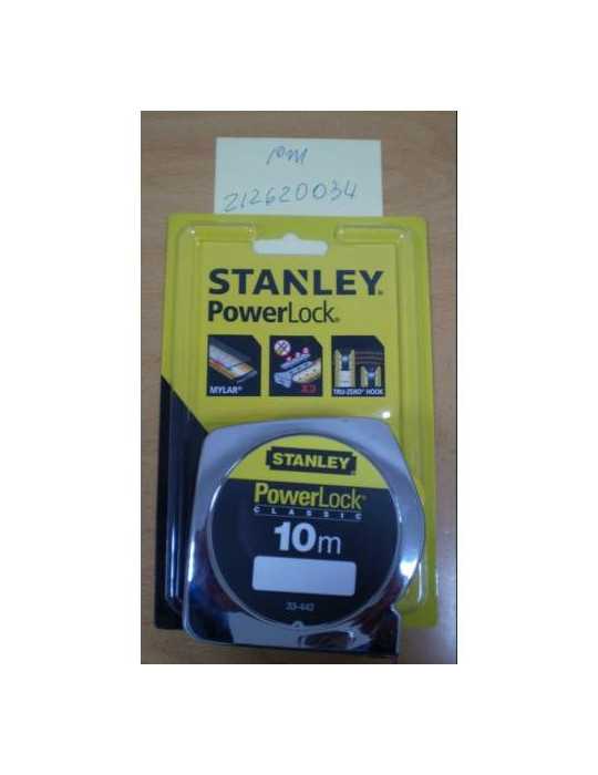 Flexómetro Powerlok 10 metros con Freno 033442 STANLEY