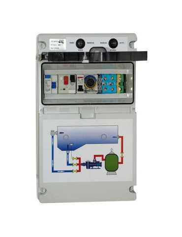 Cuadro Eléctrico para Piscina con Transformador 300W 0.75-1HP Monofásico con Toma Tierra QP