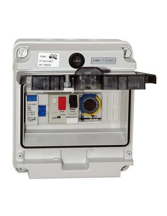 Cuadro Eléctrico para Filtración de Piscina 0.75-1HP Monofásico QP