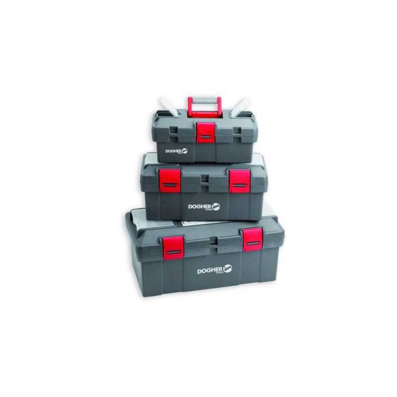 Set 3 cajas herramienta DOGHER plastico 050-015