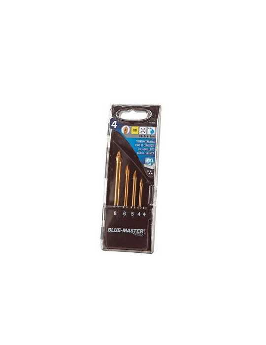 Estuche de Brocas para Cristal y Cerámica BC909325 BLUE MASTER