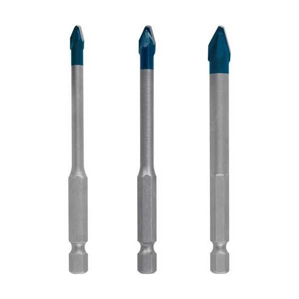 Juego de Brocas Expert Hex-9 para Porcelánico Set de 3 Unidades BOSCH