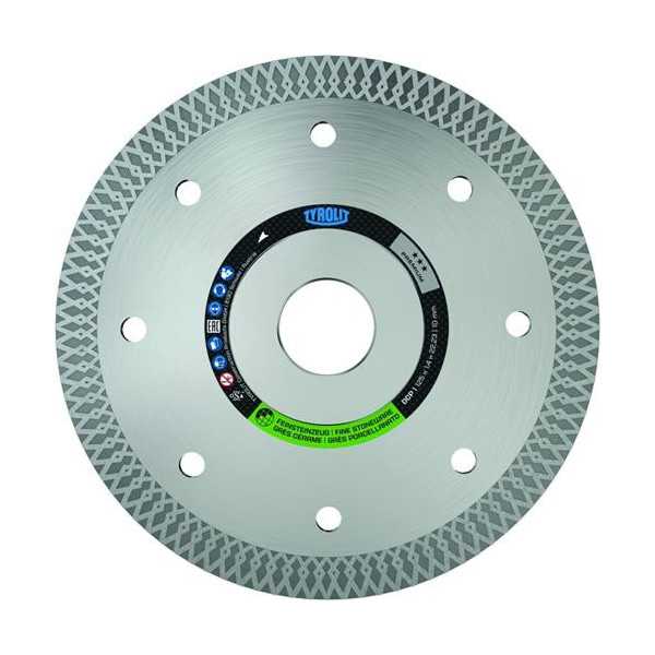 Disco de Diamante para Porcelánico 1A1R 115x1.4mm Eje 22.23mm TYROLIT