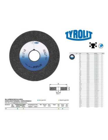 Muela de Esmeril 10A 36 P5A V17 de 175x20x32mm TYROLIT