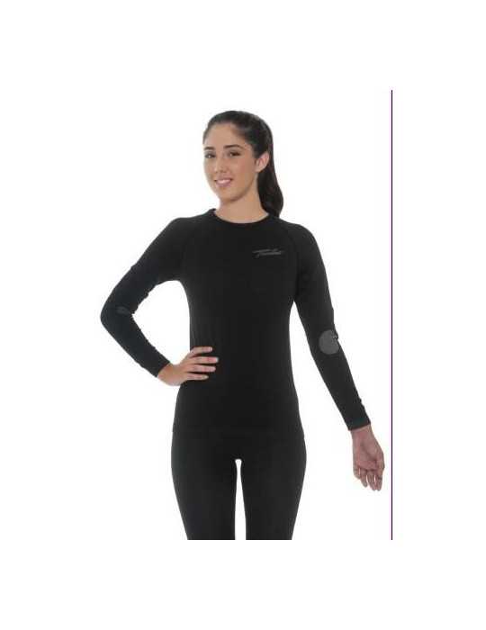Camiseta Térmica Thermolite Manga Larga para Señora Negro Talla L TURBO