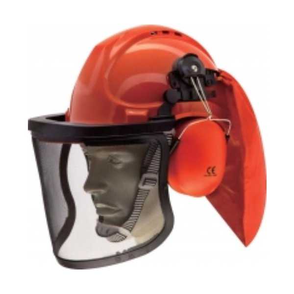 Kit Forestal de Casco con Visera y Auriculares MGD 49059 MADEIRA