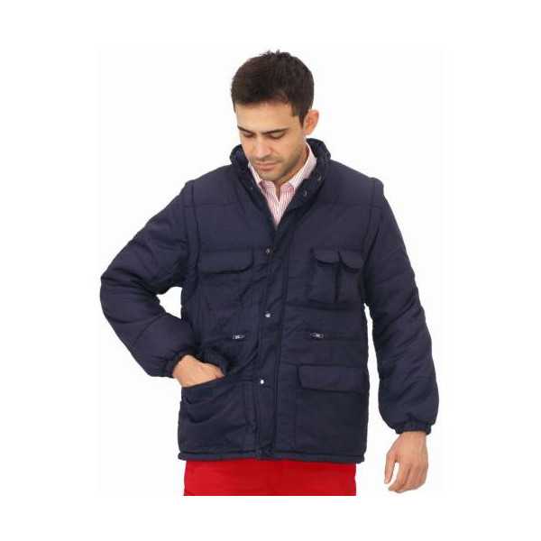 Chaqueta Acolchada con Mangas Desmontables 1026 Azul Marino Talla M VESIN