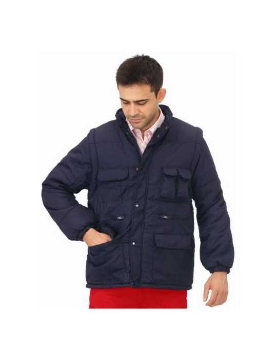 Chaqueta Acolchada con Mangas Desmontables 1026 Azul Marino Talla M VESIN