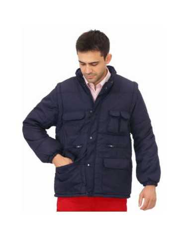 Chaqueta Acolchada con Mangas Desmontables 1026 Azul Marino Talla 2XL VESIN