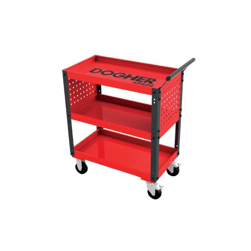 Carro de servcio DOGHER 675x390x705 3 bandejas 025-028