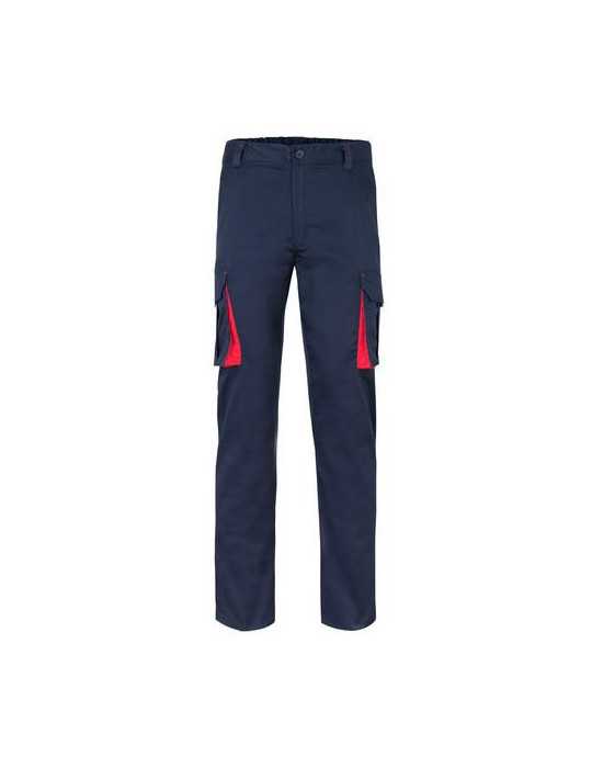 Pantalón Stretch Bicolor Azul/Rojo Modelo 103024S Talla 42 VELILLA