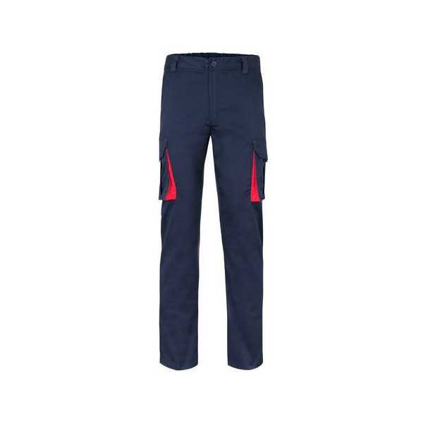 Pantalón Stretch Bicolor Azul/Rojo Modelo 103024S Talla 46 VELILLA