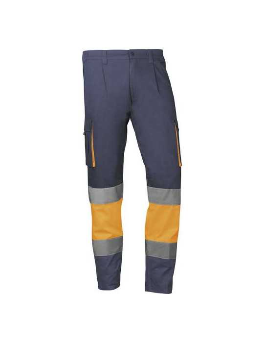 Pantalón Alta Visibilidad Naranja/Azul Marino Talla M JUBA