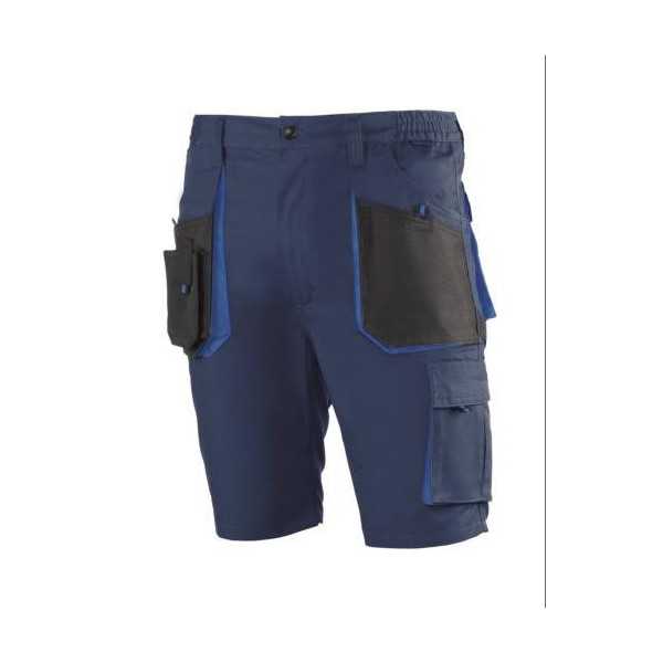 Bermuda Laboral Top Range Azul Marino/Negro Modelo 982 Talla 3XL JUBA