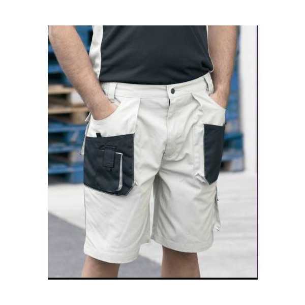 Bermuda Multibolsillos Beige/Negro Modelo 972 Talla S JUBA