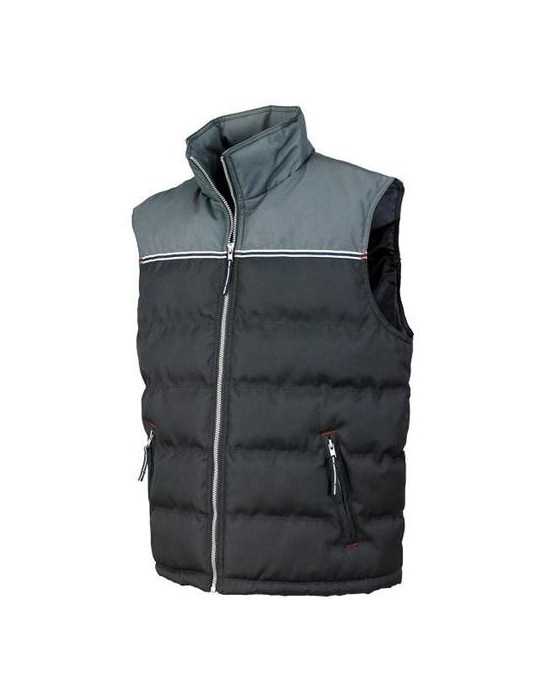 Chaleco Ocean Acolchado Negro/Gris Modelo 4065 Talla XL INDUSTRIAL STARTER