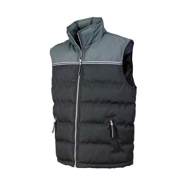 Chaleco Ocean Acolchado Negro/Gris Modelo 4065 Talla 2XL INDUSTRIAL STARTER