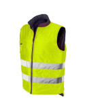 Chaleco Reverse Azul/Amarillo Flúor Modelo 4069 Talla XL INDUSTRIAL STARTER