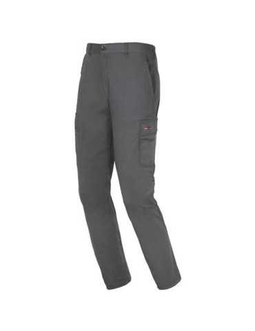 Pantalón de Algodón Easy Stretch Gris Modelo 8038 Talla 3XL INDUSTRIAL STARTER