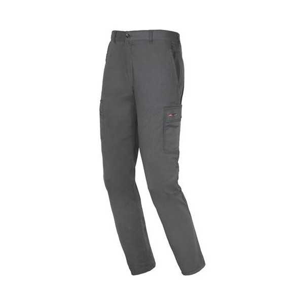Pantalón de Algodón Easy Stretch Gris Modelo 8038 Talla 3XL INDUSTRIAL STARTER