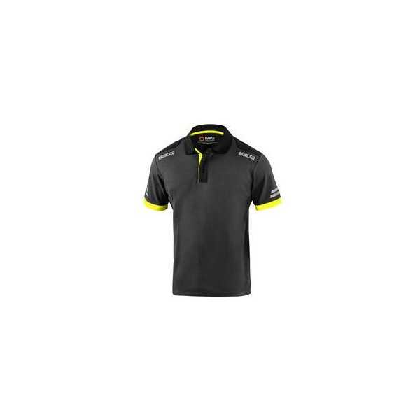 Polo Toledo M/Corta Gris Amarillo Talla S SPARCO