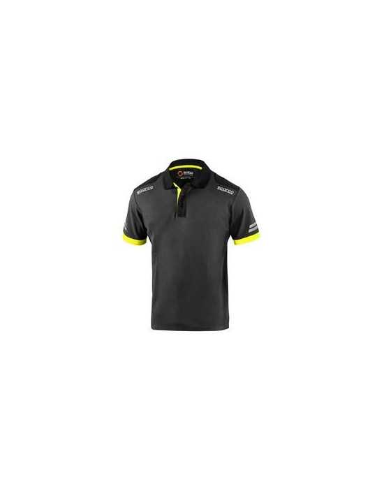 Polo Toledo M/Corta Gris Amarillo Talla S SPARCO