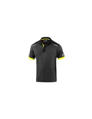Polo Toledo M/Corta Gris Amarillo Talla Xl SPARCO
