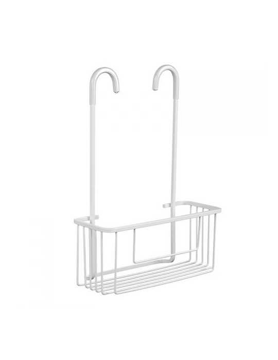 Cestillo con Colgador Grifo Aluminio Artic Blanco TATAY