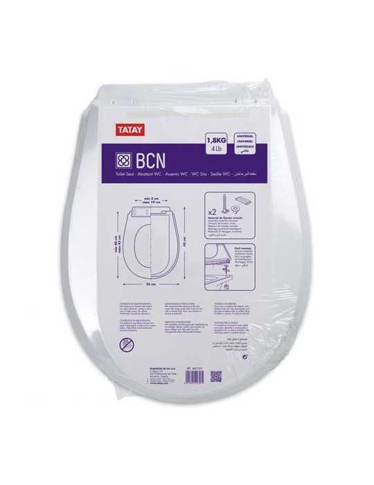 Tapa Wc Bcn Blancas 44075.01 TATAY