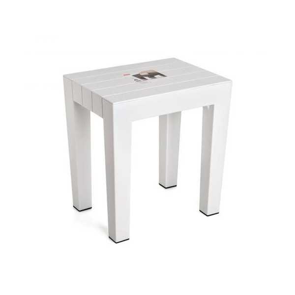 Taburete Lombok 38x29x41 Blanco 4436501 TATAY