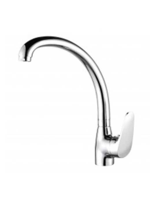 Grifo Fregadero Alto Vertical Monomando Java Cromo ALFA